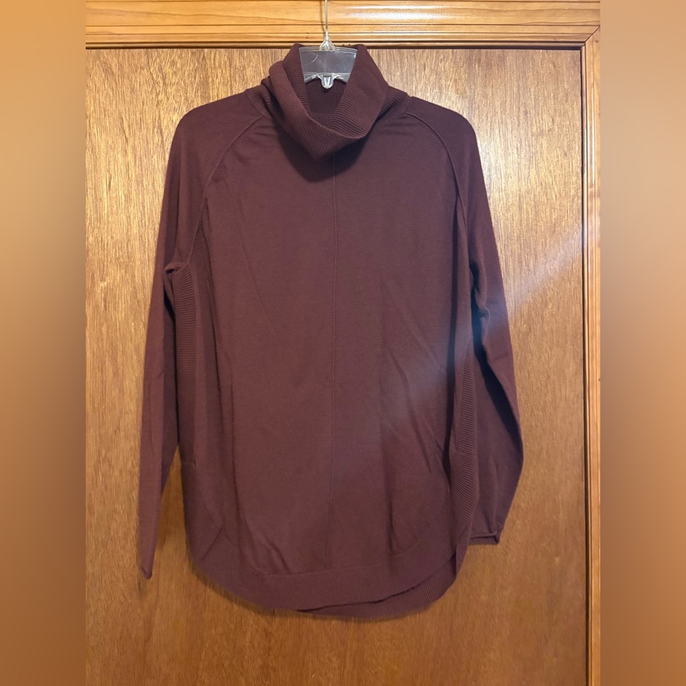 Caslon Brown Turtleneck Tunic Sweater